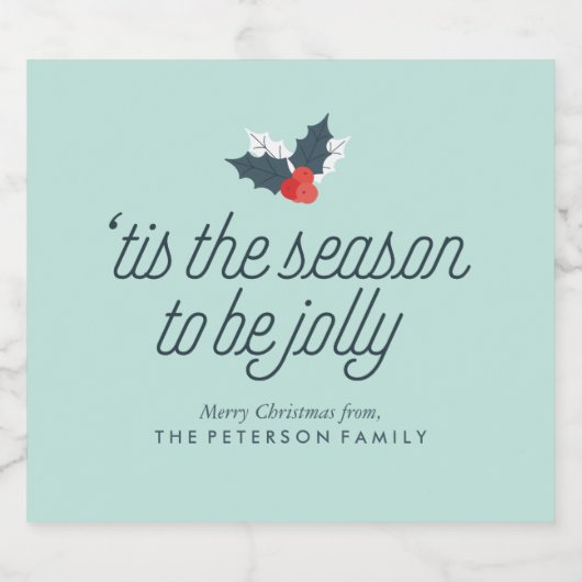 Gepersonaliseerde ploegen sparkling wijnetiket (Enkel label)