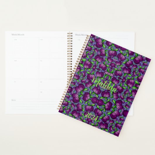 gepersonaliseerde PLUM spiraal planner fruit funky (Display)
