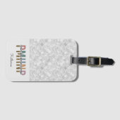 Gepersonaliseerde PMHNP Psychiatrische Geestelijke Bagagelabel (Voorkant (horizontaal))