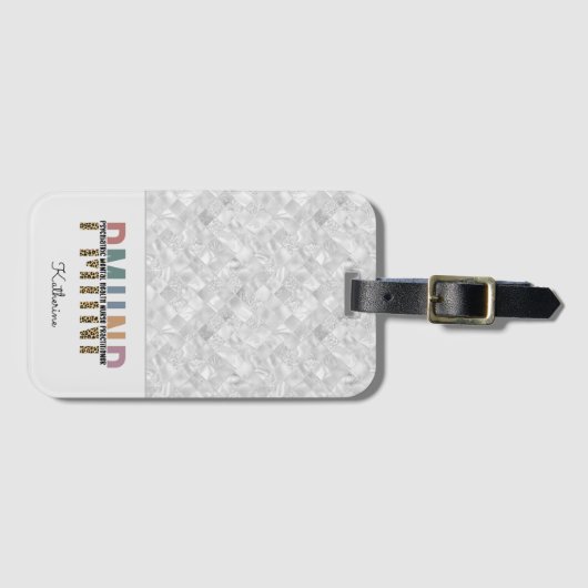 Gepersonaliseerde PMHNP Psychiatrische Geestelijke Bagagelabel (Voorkant (horizontaal))