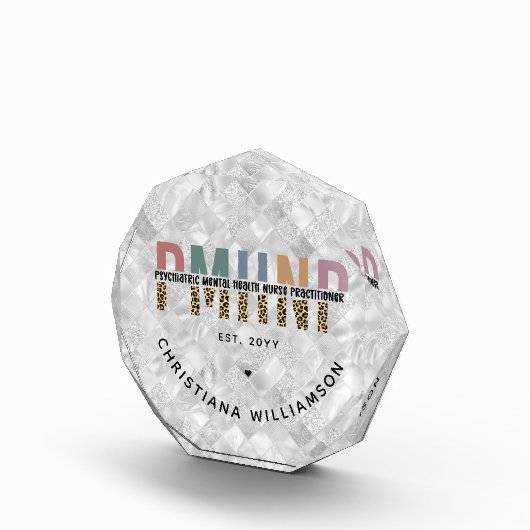 Gepersonaliseerde PMHNP Psychiatrische Geestelijke Fotoblokken (Rechts)