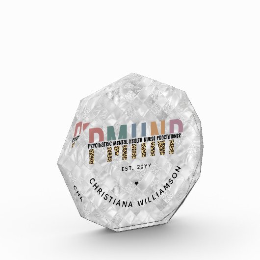 Gepersonaliseerde PMHNP Psychiatrische Geestelijke Fotoblokken (Links)