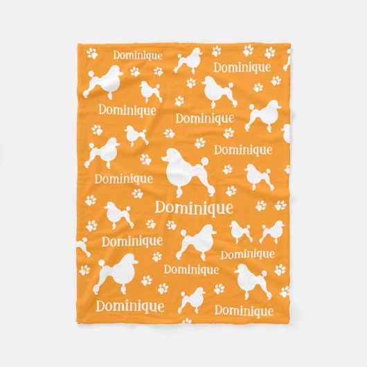 Gepersonaliseerde Poedel Deken Custom Hondenliefhe (Voorkant)