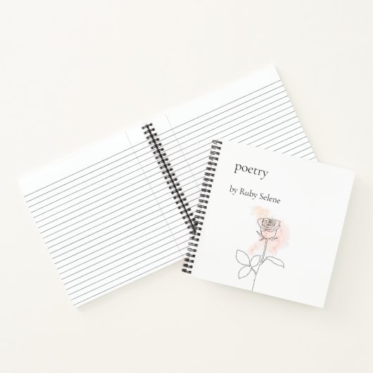 Gepersonaliseerde poëzie notitieboek (Binnen)