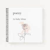 Gepersonaliseerde poëzie notitieboek (Voorkant)