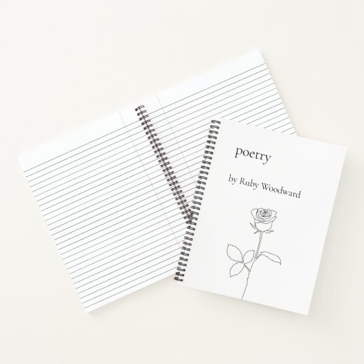 Gepersonaliseerde poëzie notitieboek (Binnen)