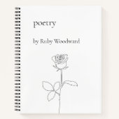 Gepersonaliseerde poëzie notitieboek (Voorkant)