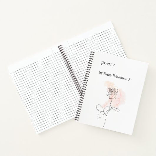 Gepersonaliseerde poëzie notitieboek (Binnen)