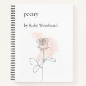 Gepersonaliseerde poëzie notitieboek (Voorkant)