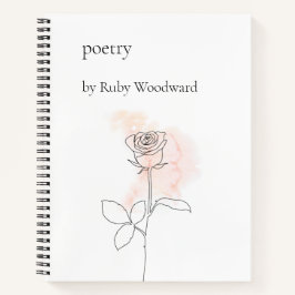 Gepersonaliseerde poëzie notitieboek