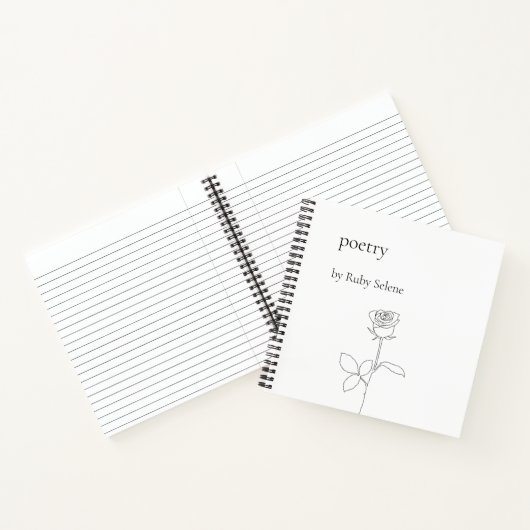 Gepersonaliseerde poëzie notitieboek (Binnen)
