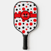 Gepersonaliseerde poka Dots Laten we eerst eens ki Pickleball Paddle (Achterkant)