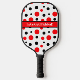 Gepersonaliseerde poka Dots Laten we eerst eens ki Pickleball Paddle