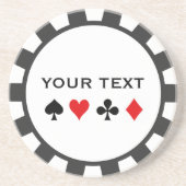 Gepersonaliseerde Poker Chip onderzetters (Voorkant)