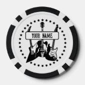 Gepersonaliseerde poker chips voor gitaar speler (Achterkant)
