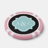 Gepersonaliseerde poker chips voor Vegas bruiloft (Enkel)