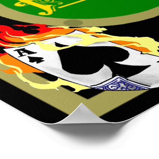 Gepersonaliseerde poker Room Decor Poster (Hoek)