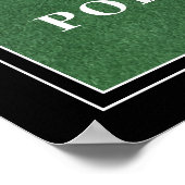 Gepersonaliseerde Poker Room Welkomstbord Poster (Hoek)