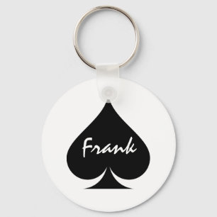 Gepersonaliseerde poker sleutelhanger met ruimte v