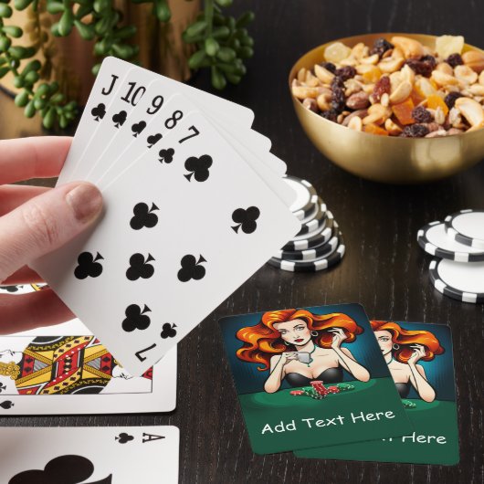 Gepersonaliseerde poker speelkaarten (Insitu)