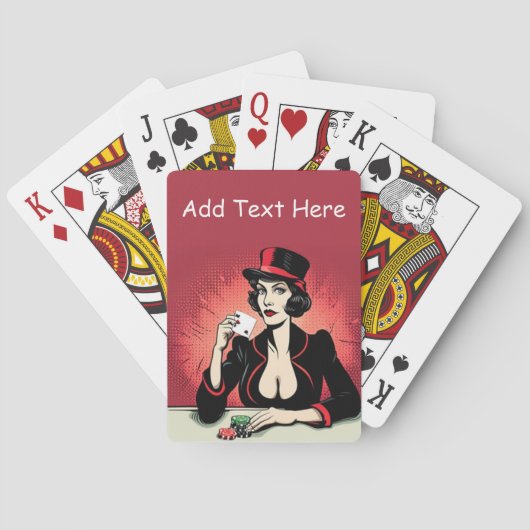 Gepersonaliseerde poker speelkaarten (Achterkant)