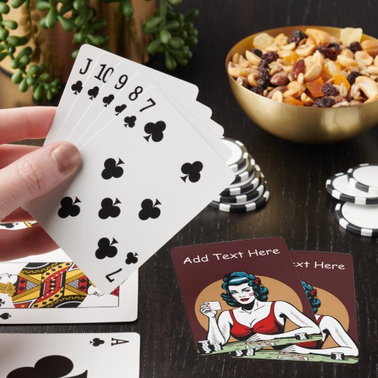 Gepersonaliseerde poker speelkaarten (Insitu)