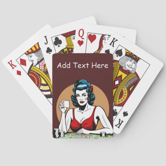 Gepersonaliseerde poker speelkaarten (Achterkant)