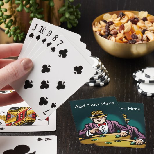 Gepersonaliseerde poker speelkaarten (Insitu)