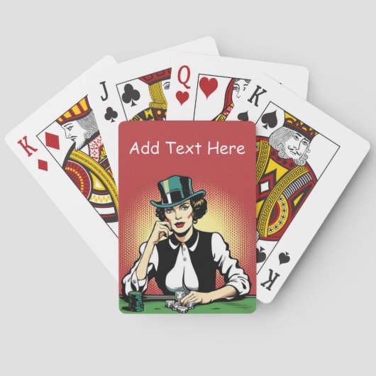 Gepersonaliseerde poker speelkaarten (Achterkant)