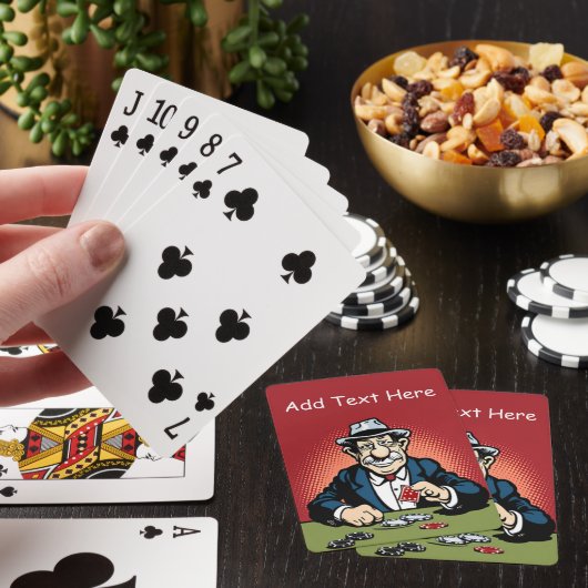 Gepersonaliseerde poker speelkaarten (Insitu)