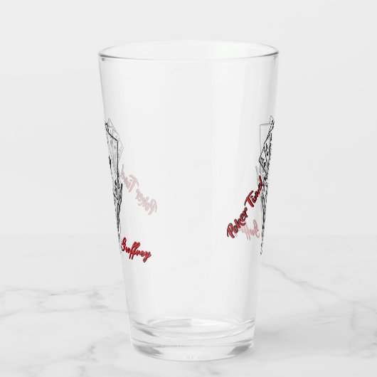 Gepersonaliseerde Poker Tumbler Skeleton Hand (Rechts)