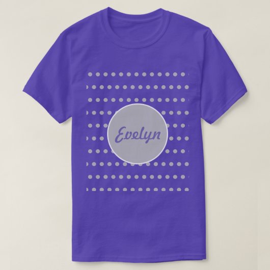 Gepersonaliseerde polaire wond T-shirt (lavender & (Design voorkant)