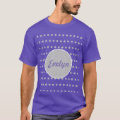 Gepersonaliseerde polaire wond T-shirt (lavender & (Voorkant)