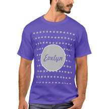 Gepersonaliseerde polaire wond T-shirt (lavender &