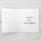 Gepersonaliseerde Polar Beer en Rainbow Verjaardag Kaart (Binnen)