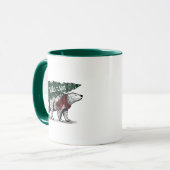 Gepersonaliseerde Polar Beer Tree Levering Mok (Voorkant links)