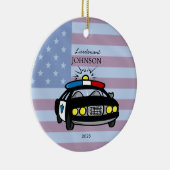 Gepersonaliseerde politie auto Ornament (Rechts)