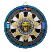Gepersonaliseerde politie-editie City Side Dartbord (Voorkant)
