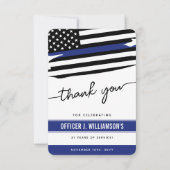 Gepersonaliseerde Politie Pensioen Viering Bedankkaart (Voorkant)