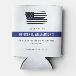 Gepersonaliseerde Politie Pensioen Viering Blikjeskoeler