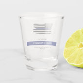 Gepersonaliseerde Politie Pensioen Viering Shot Glas (Achterkant)