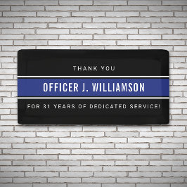 Gepersonaliseerde Politie Pensioen Viering Spandoek