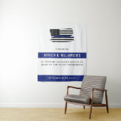 Gepersonaliseerde Politie Pensioen Viering Wandkleed (In situ)