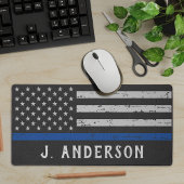 Gepersonaliseerde politieagent  Thin Blue Line Bureaumat