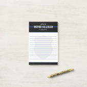 Gepersonaliseerde politieagent voor wetshandhaving post-it® notes (Op bureau)