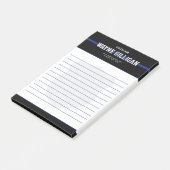 Gepersonaliseerde politieagent voor wetshandhaving post-it® notes (Schuin)