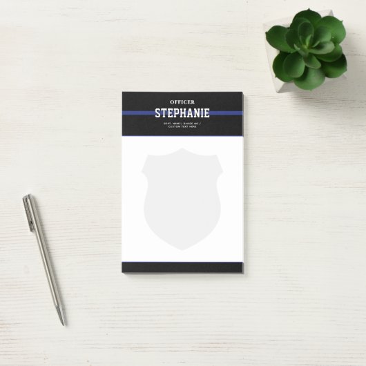 Gepersonaliseerde politieagent voor wetshandhaving post-it® notes (Kantoor)
