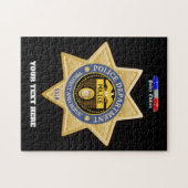 Gepersonaliseerde politiedienst legpuzzel (Horizontaal)