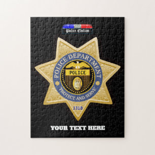 Gepersonaliseerde politiedienst legpuzzel