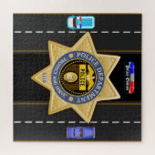 Gepersonaliseerde politiedienst legpuzzel (Horizontaal)